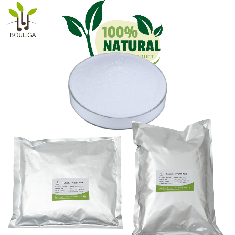 Bouliga Biofermentation Hyaluronic Acid Powder tinh khiết tự nhiên 2000da-100Mda Natri Hyaluronate Powder